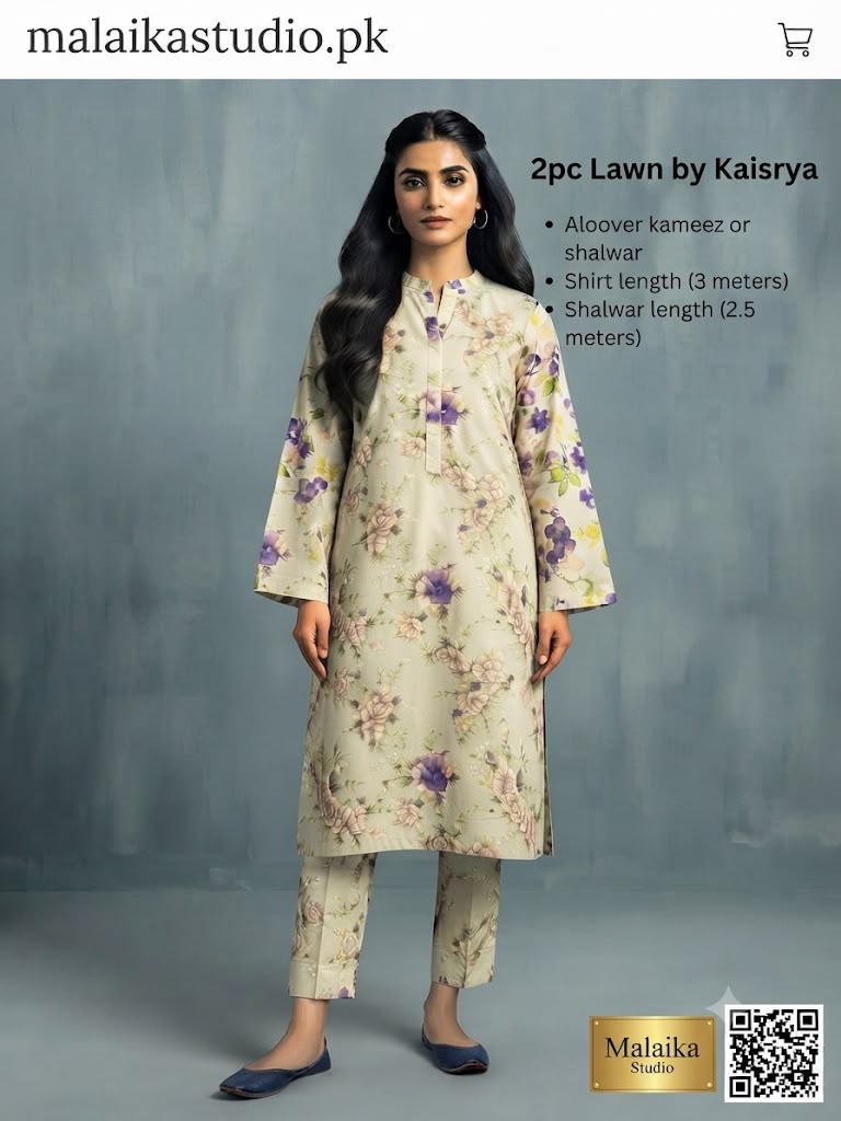 Kayseria 2-Piece Unstitched Lawn Suit