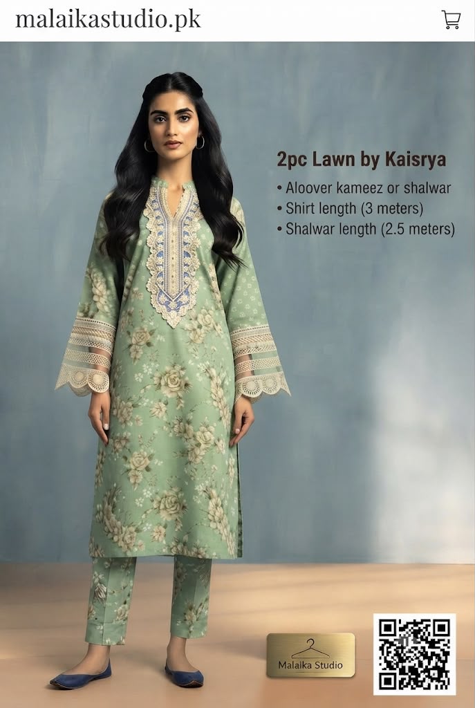 Kayseria 2-Piece Unstitched Lawn Suit