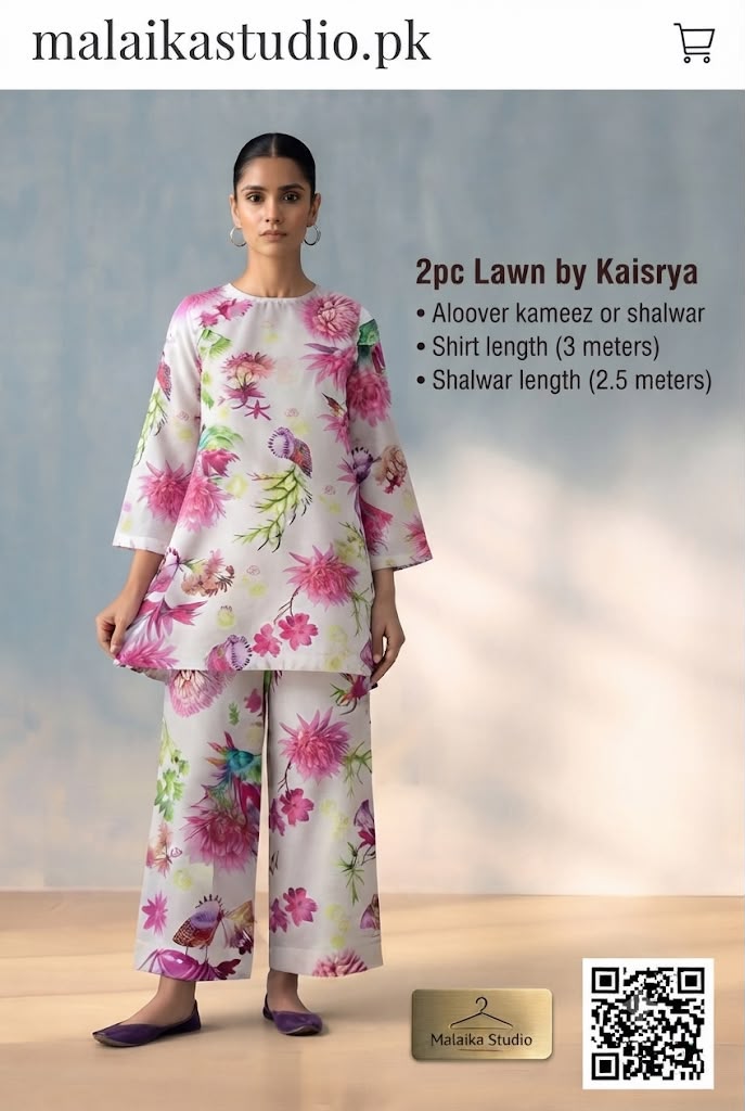 Kayseria 2-Piece Unstitched Lawn Suit