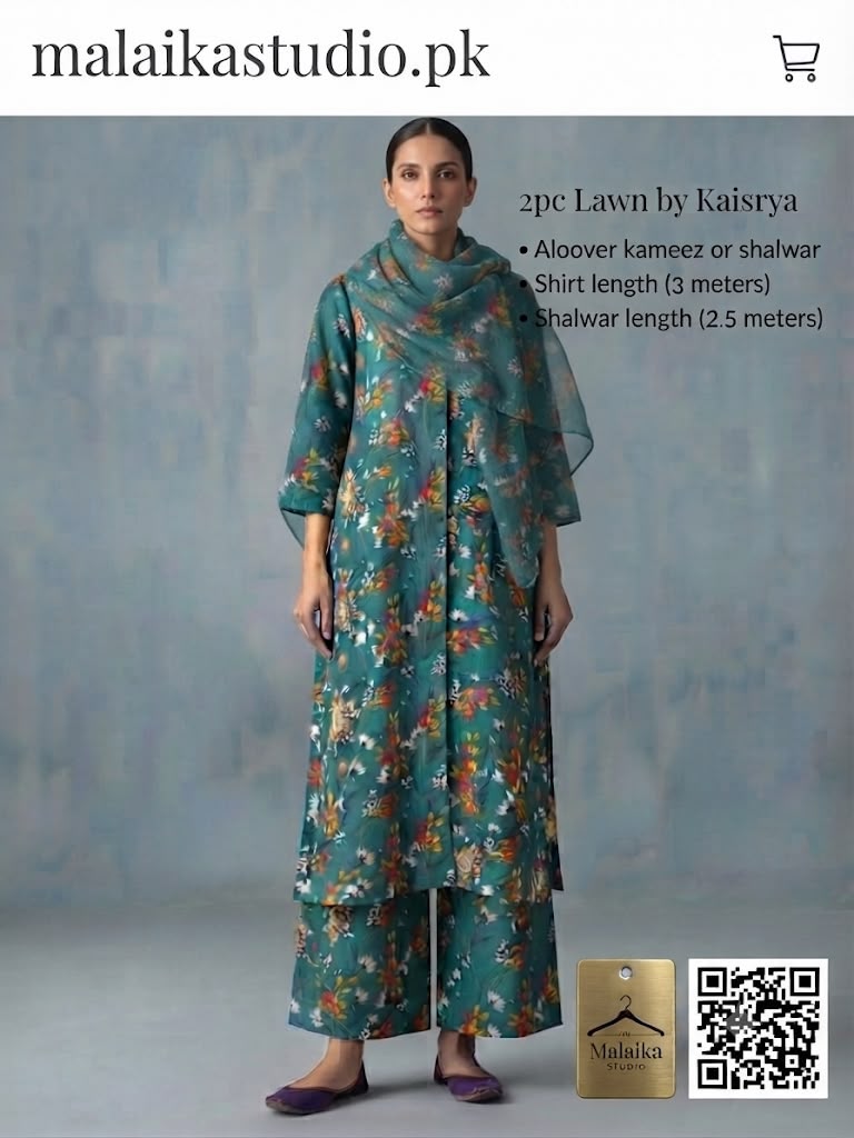 Kayseria 2-Piece Unstitched Lawn Suit