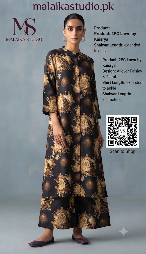 Kayseria 2-Piece Unstitched Lawn Suit