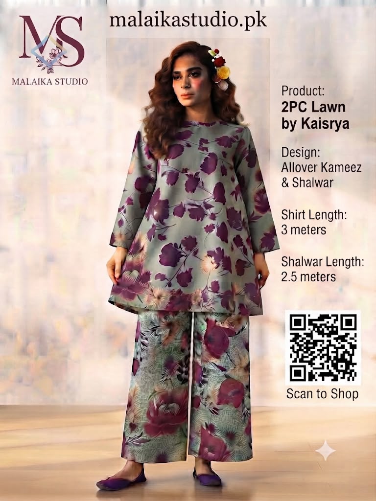 Kesariya  2-Piece Unstitched Lawn Suit