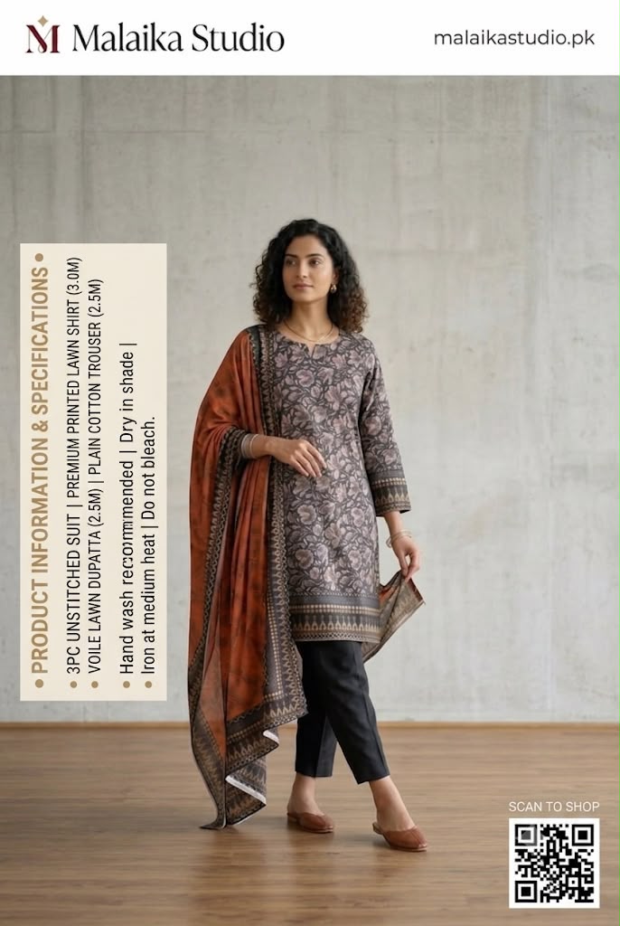 3Piece Unstitched Suit By Al Karam