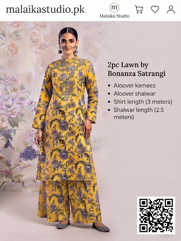 Bonanza Satrangi 2 Piece Unstitched Lawn Suit