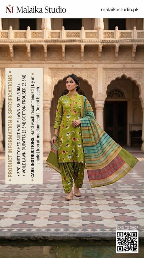 AL Karam 3-Piece Unstitched Suit
