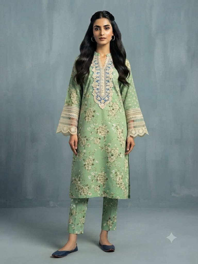 Kayseria 2-Piece Unstitched Lawn Suit