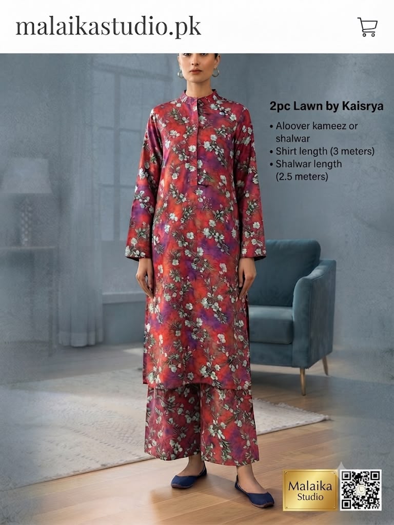 Kayseria 2-Piece Unstitched Lawn Suit
