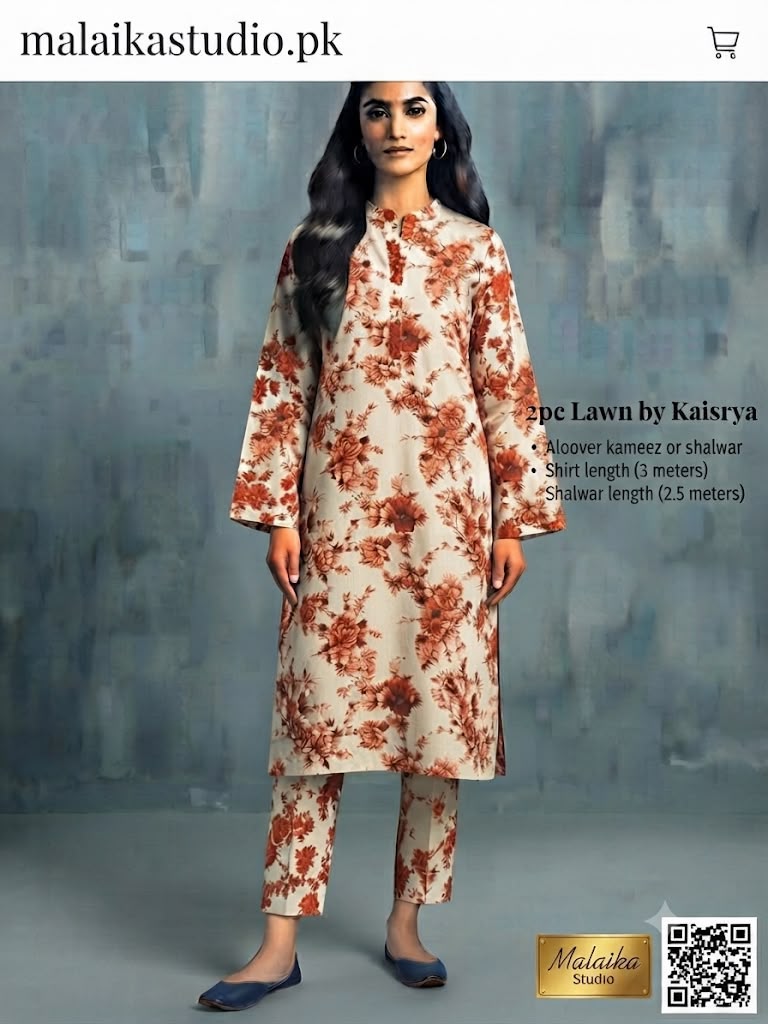 Kayseria 2-Piece Unstitched Lawn Suit
