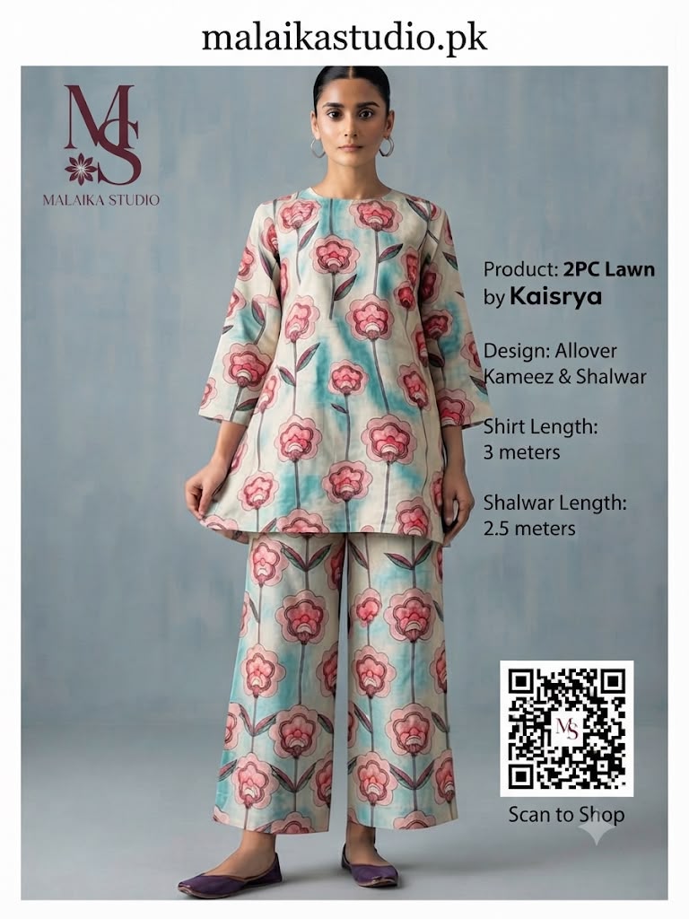 Kayseria 2-Piece Unstitched Lawn Suit
