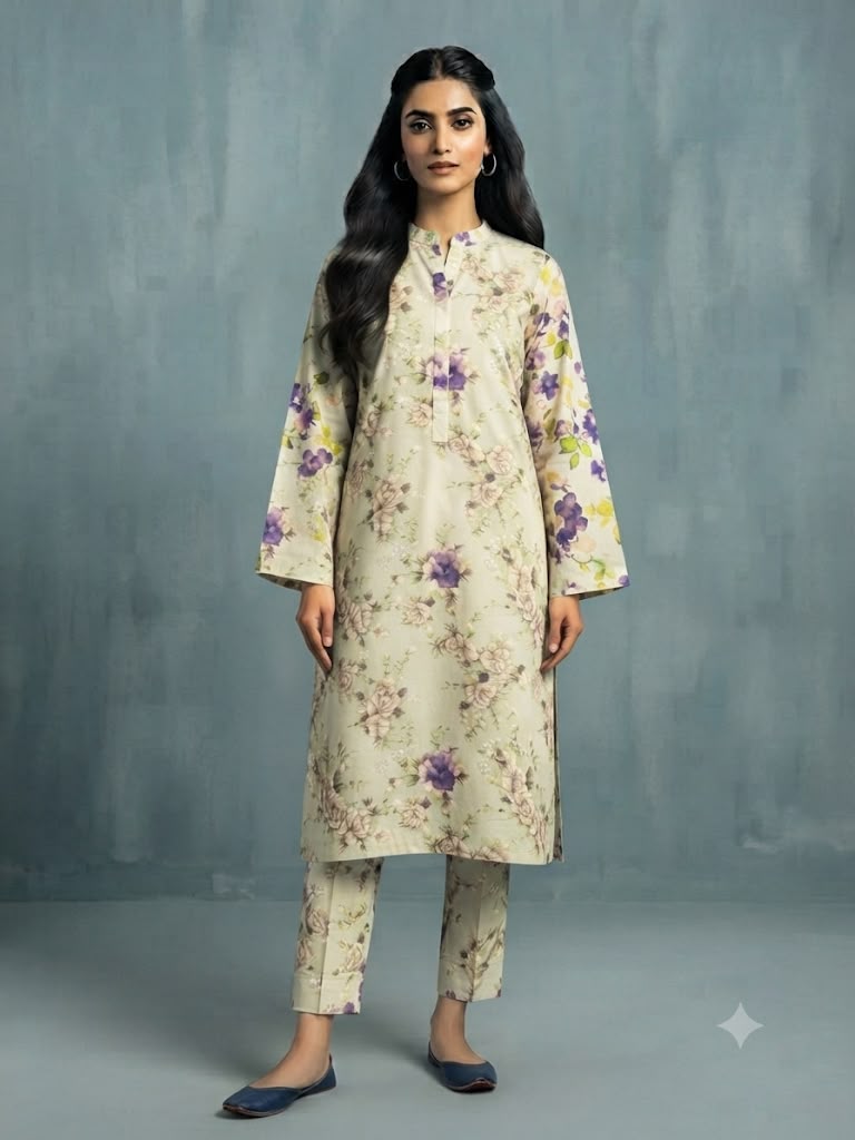 Kayseria 2-Piece Unstitched Lawn Suit